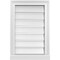 Ekena Millwork Vertical Surface Mount PVC Gable Vent: Functional, w/ 2"W x 2"P Brickmould Sill Frame, 16"W x 24"H GVPVE16X2403SF - alternate 1